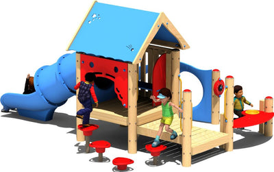 BYO Recreation Hideaway Preschool Play Structure